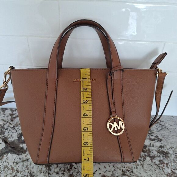 Michael Kors Brown Leather Bag Small - Picture 13 of 14